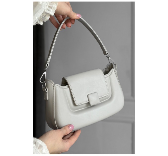 Сумка женская из экокожи серого цвета 178745L