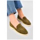 Туфлі-лофери жіночі кольору хакі 178781L