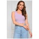 Топ-майка у рубчик жіноча фіолетового кольору 179890L