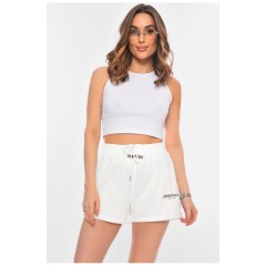 Шорты женские молочного цвета 179933L