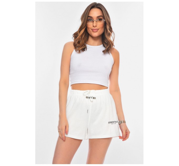 Шорты женские молочного цвета 179933L