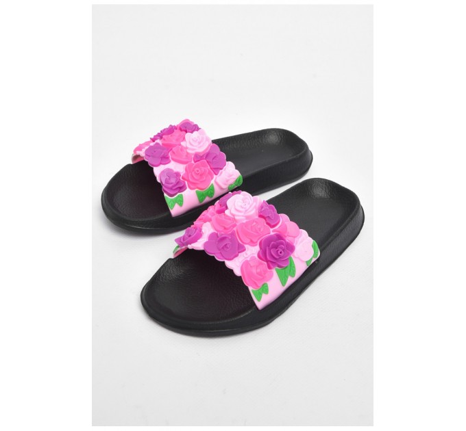 Шльопанці дитячі для дівчинки рожевого кольору 179944L