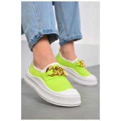 Сліпони жіночі салатового кольору 180426L