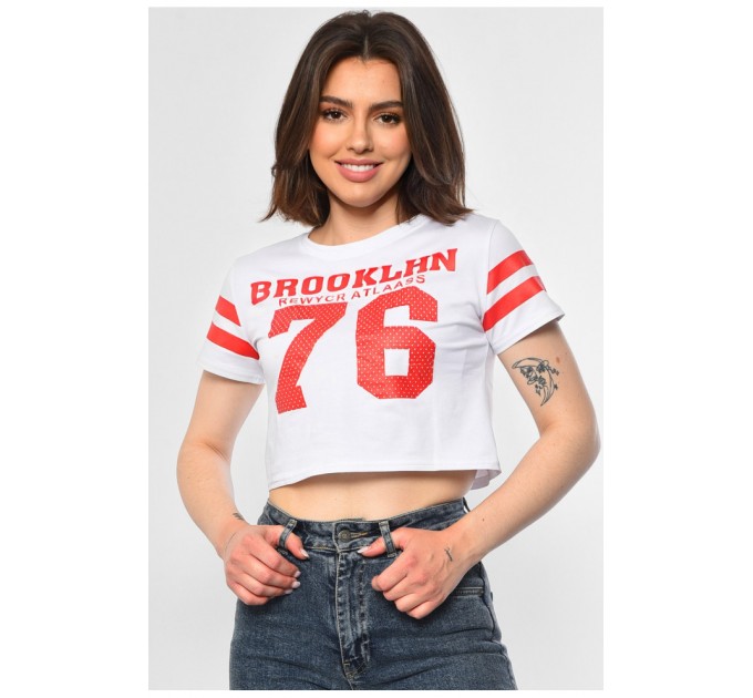 Футболка жіноча білого кольору 180860L