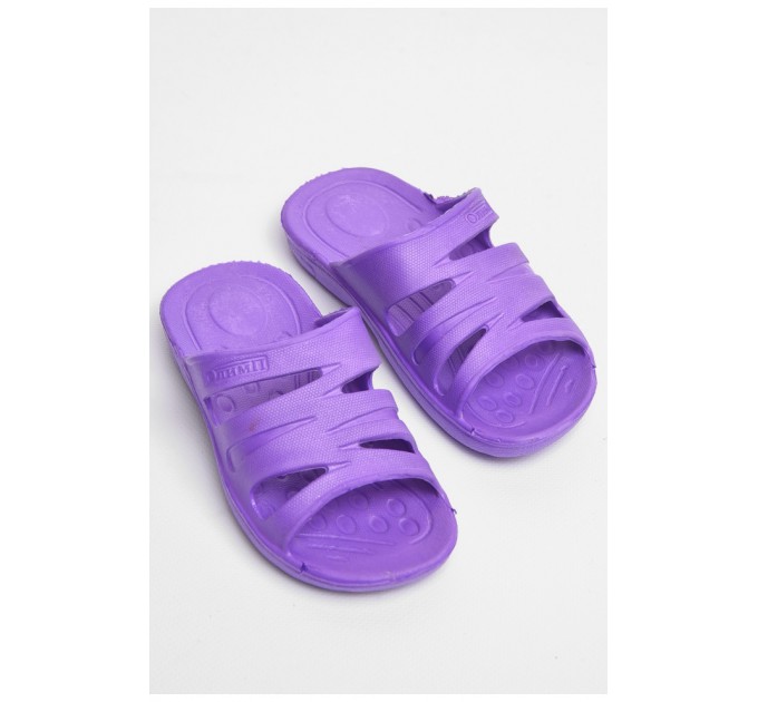 Детские шлепки для девочки пена фиолетового цвета 181207L