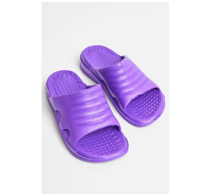 Шльопанці дитячі для дівчинки піна фіолетового кольору 181299L