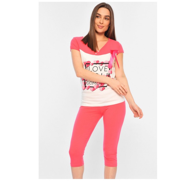 Піжама жіноча рожевого кольору 181985L