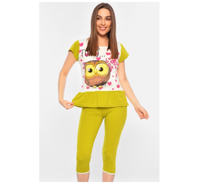 Піжама жіноча зеленого кольору 181991L