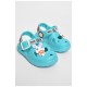 Сандалии детские пена для девочки бирюзового цвета 182099L