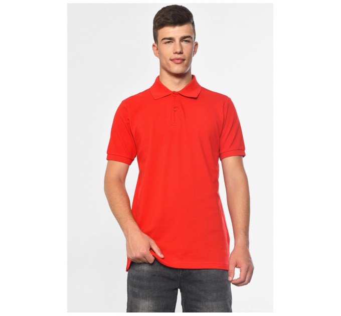 Футболка чоловіча поло червоного кольору 182179L