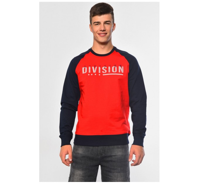 Світшот чоловічий червоного кольору 182180L