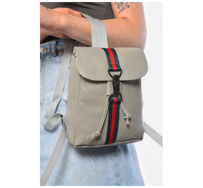 Рюкзак жiночий сiрого кольору 182328L