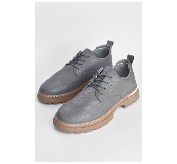 Туфли мужские серого цвета 183017L
