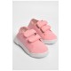 Мокасины детские светло-розового цвета на липучке 183109L.