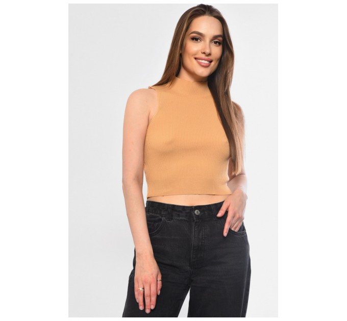 Женская майка бежевого цвета 183510L