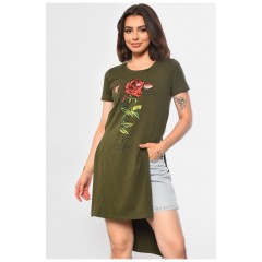 Туніка жіноча кольору хакі 183580L