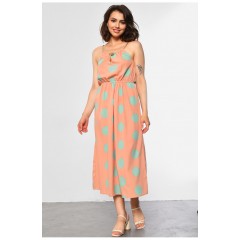 Сарафан жіночий пудрового кольору 183813L Сарафан жіночий пудрового кольору 183813L