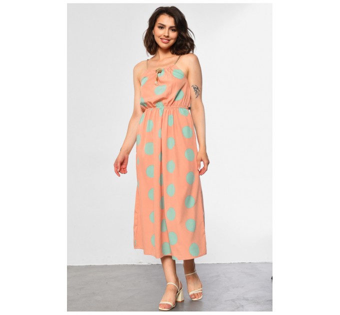 Сарафан жіночий пудрового кольору 183813L