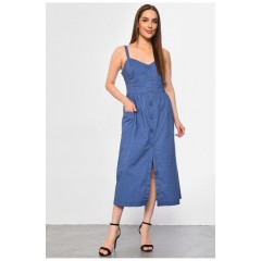 Сарафан жіночий темно-синього кольору 183859L