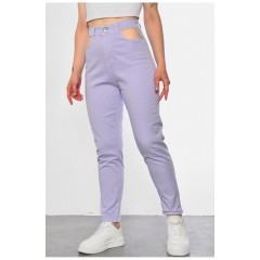 Джинсы женские сиреневого цвета 184142L Джинсы женские сиреневого цвета 184142L