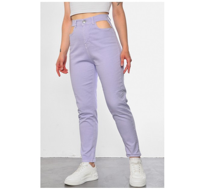 Джинсы женские сиреневого цвета 184142L