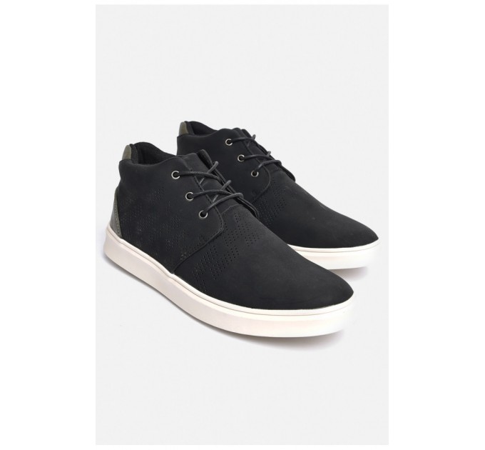 Ботинки мужские демисезонные черного цвета 184262L