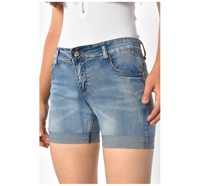 Шорти жіночі блакитного кольору 185004L