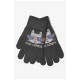 Детские перчатки с начесом черного цвета 185143L
