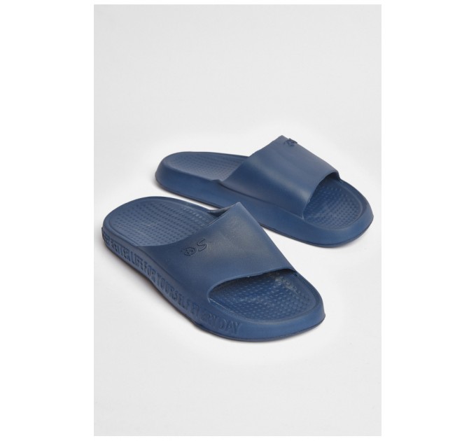 Шльопанці чоловічі піна синього кольору 187275L