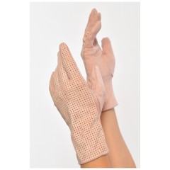 Перчатки женские текстильные сенсорные розового цвета 187504L