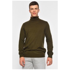 Гольф чоловічий акриловий кольору хакі 187817L