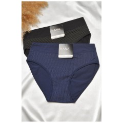 Набор женских трусов полубатальных 2 штуки 188564L Набор женских трусов полубатальных 2 штуки 188564L
