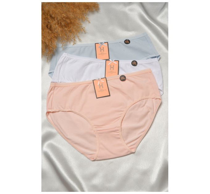 Набор женских трусов полубатальных 3 штуки 188586L