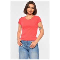 Футболка жіноча коралового кольору 188765L