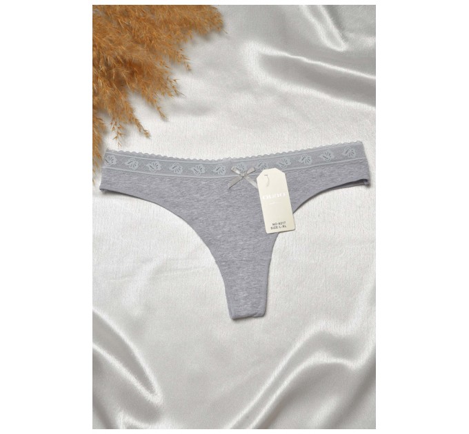 Стринги женские серого цвета 188804L
