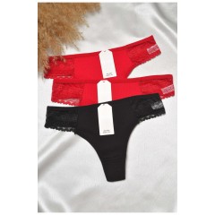 Набор стринг женских 3 штуки 188829L