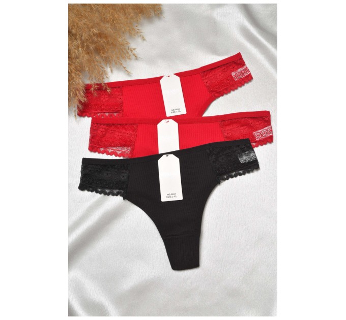 Набор стринг женских 3 штуки 188829L