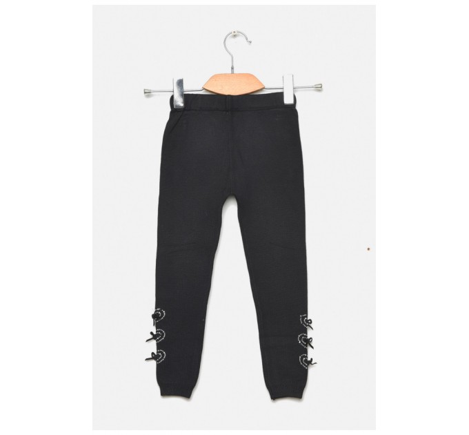 Лосіни дитячі демісезонні для дівчинки чорного кольору 189106L