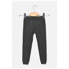Лосіни дитячі демісезонні для дівчинки темно-сірого кольору 189120L
