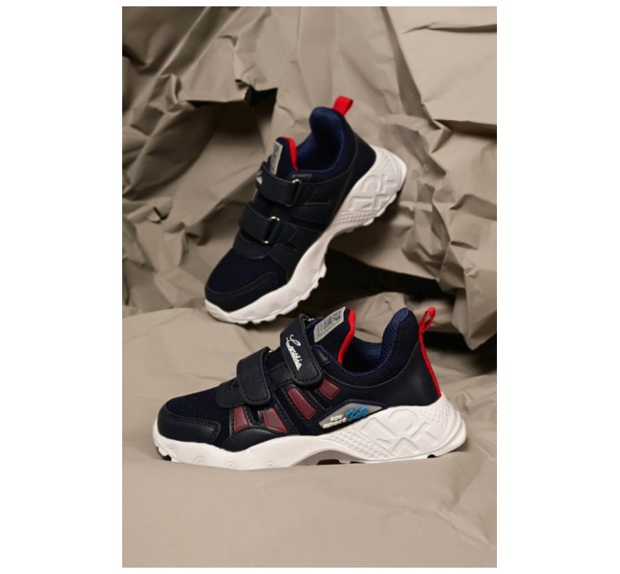 Кросівки дитячі демісезонні темно-синього кольору 189167L