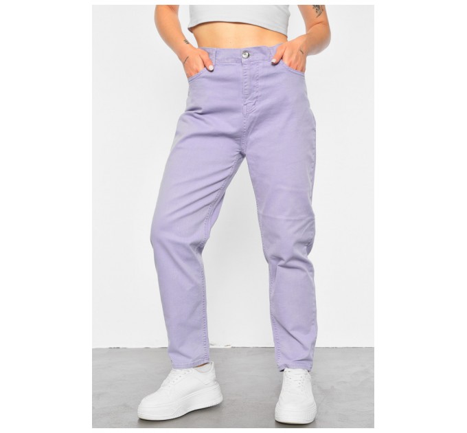 Джинсы женские сиреневого цвета 189206L