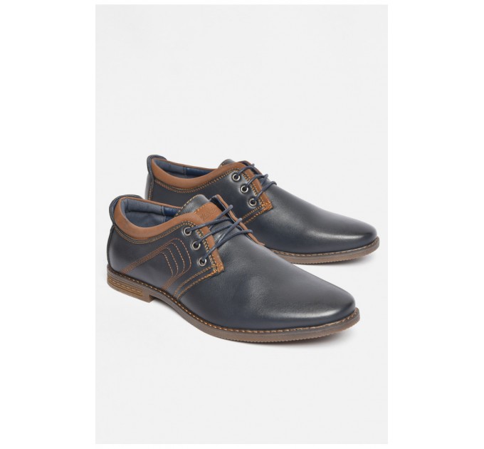 Туфли мужские синего цвета 189408L