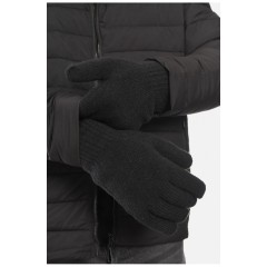 Рукавички чоловічі акрилові на хутрі чорного кольору 189484L