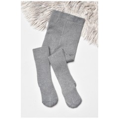Колготи дитячі махрові для дівчинки сірого кольору 189562L