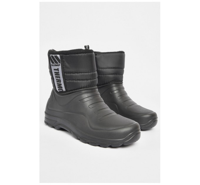 Дутики чоловічі піна на хутрі чорного кольору 189747L