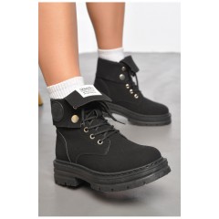 Черевики жіночі демісезонні чорного кольору 189843L