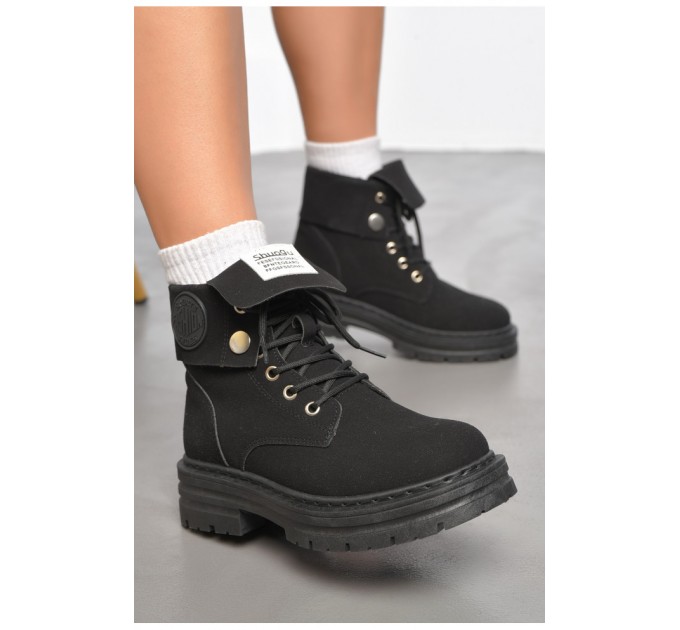 Черевики жіночі демісезонні чорного кольору 189843L