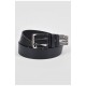 Ремінь чоловічий чорного кольору розмір 115*3,5 см 189898L
