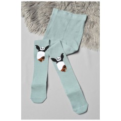 Колготи дитячі з малюнком зеленого кольору 189933L
