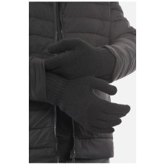 Рукавички чоловічі акрилові утеплені чорного кольору 190028L